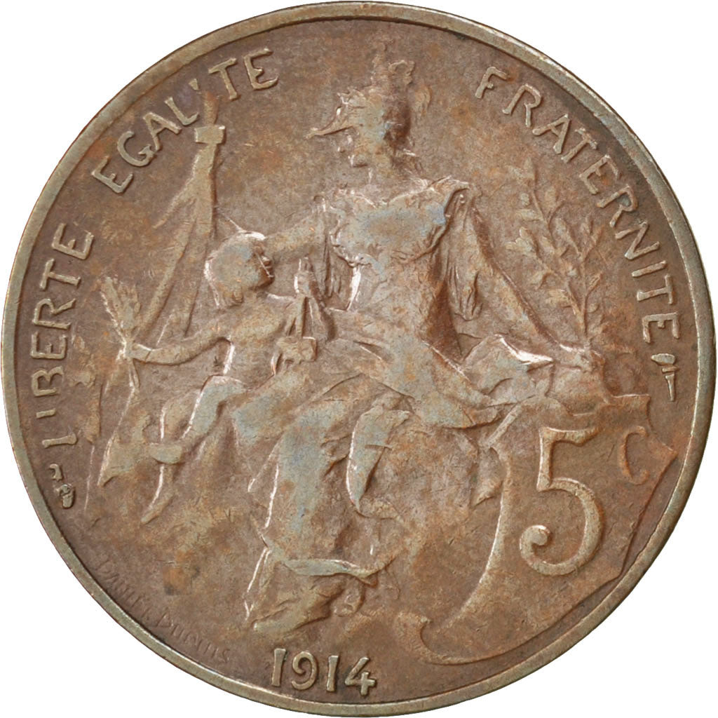IIIème République, 5 Centimes Dupuis 1914, KM 842