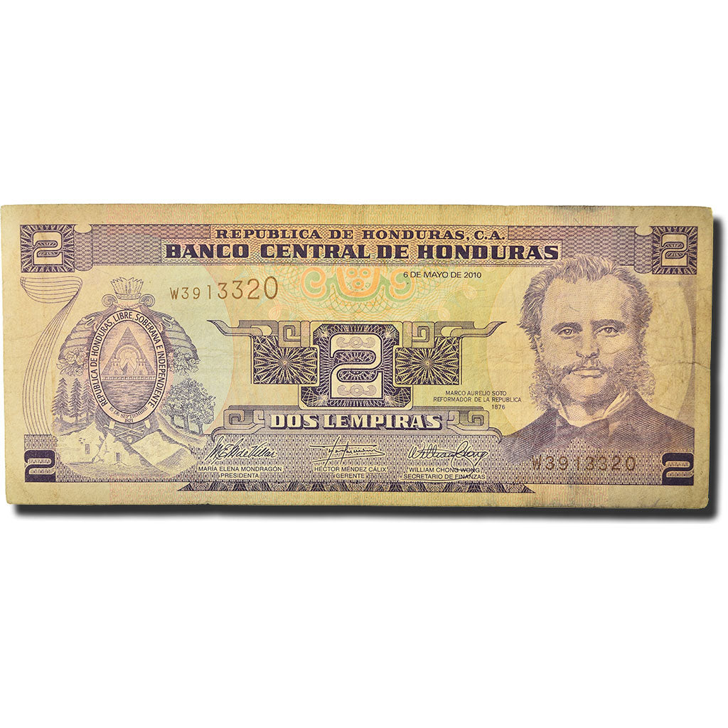 Billete, 2 Lempiras, 2010, Honduras, 2010-05-06, BC