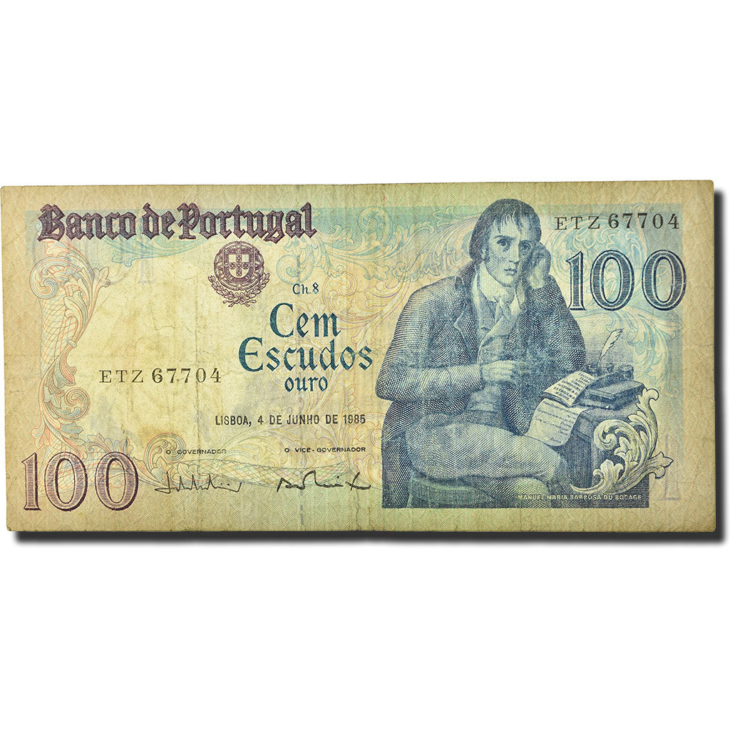 Banknote, Portugal, 100 Escudos, 1980-1989, 1985-06-04, KM:178e, VF(30-35)