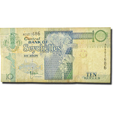 Banknote, Seychelles, 10 Rupees, 1998, 1998-2010, KM:36a, VF(20-25)