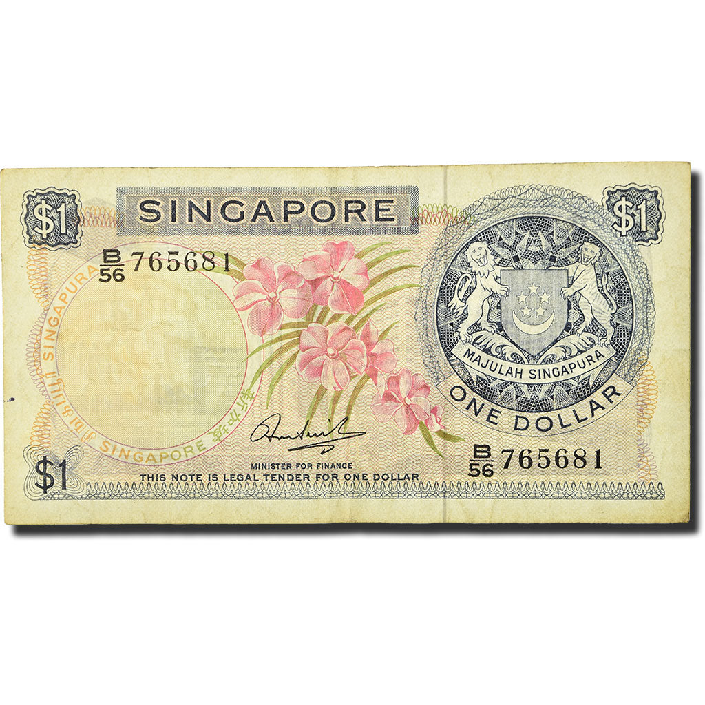 Geldschein, Singapur, 1 Dollar, 1967-1973, Undated (1967-1972), KM:1a, SS