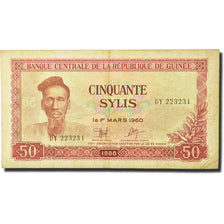 Banknote, Guinea, 50 Sylis, 1980, 1980-1981, KM:25a, VF(30-35)