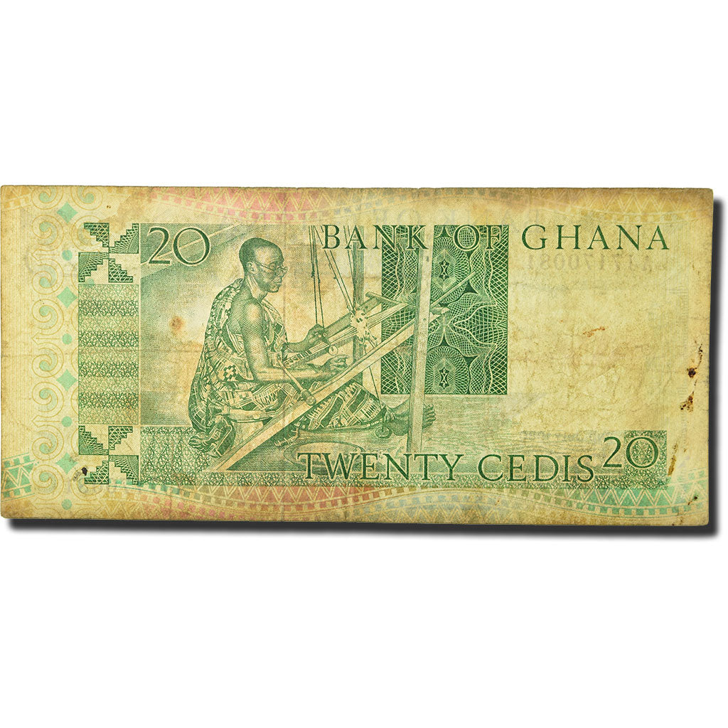 Banknote, Ghana, 20 Cedis, 1979, 1980-07-02, KM:21b, VF(20-25)