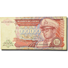Billete, 1,000,000 Zaïres, 1988-1992, Zaire, 1992-07-31, KM:44a, MBC