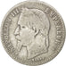 FRANCE, Napoléon III, 50 Centimes, 1867, Strasbourg, KM #814.2, VF(20-25), S...
