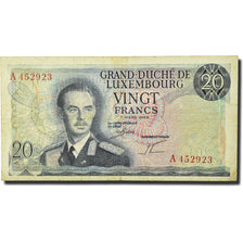 Banknote, Luxembourg, 20 Francs, 1966-1972, 1966-03-07, KM:54a, VF(20-25)