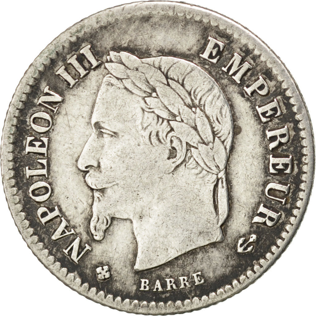 Coin, France, Napoleon III, Napoléon III, 20 Centimes, 1867, Strasbourg