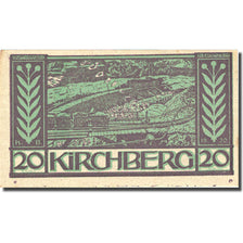 Banknote, Austria, Kirchberg, 20 Heller, train, 1920, UNC(60-62)