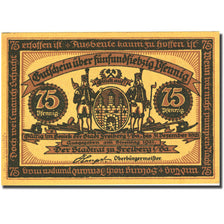 Banconote, Germania, Freiberg, 75 Pfennig, château, 1921, SPL Mehl 379.4a