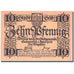 Banknote, Germany, Sommerfeld, 10 Pfennig, mairie 1920-04-01 UNC(63) Mehl 585.6