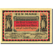 Banknote, Germany, 1 Mark, hibou, 1921, 1921-03-30, UNC(63), Mehl:1330.1a