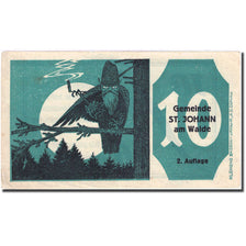 Geldschein, Österreich, St Johann am Walde, 10 Heller hibou 1921 VZ+ Mehl FS893b