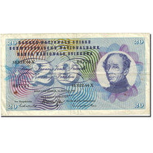 Billet, Suisse, 20 Franken, 1954-1961, 1969-01-15, KM:46q, TB+