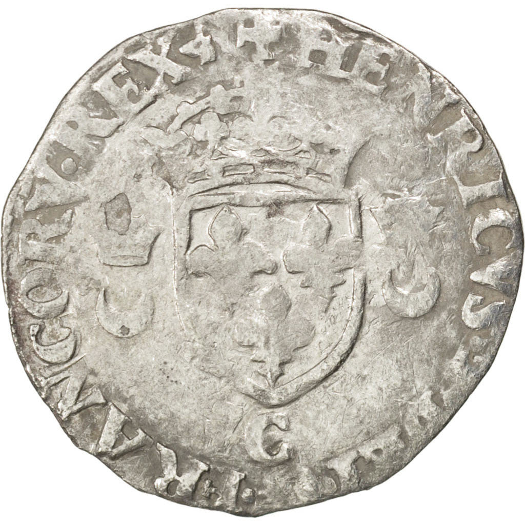 Monnaie, France, Douzain, 1551, Saint Lô, TB+, Billon, Sombart:4380