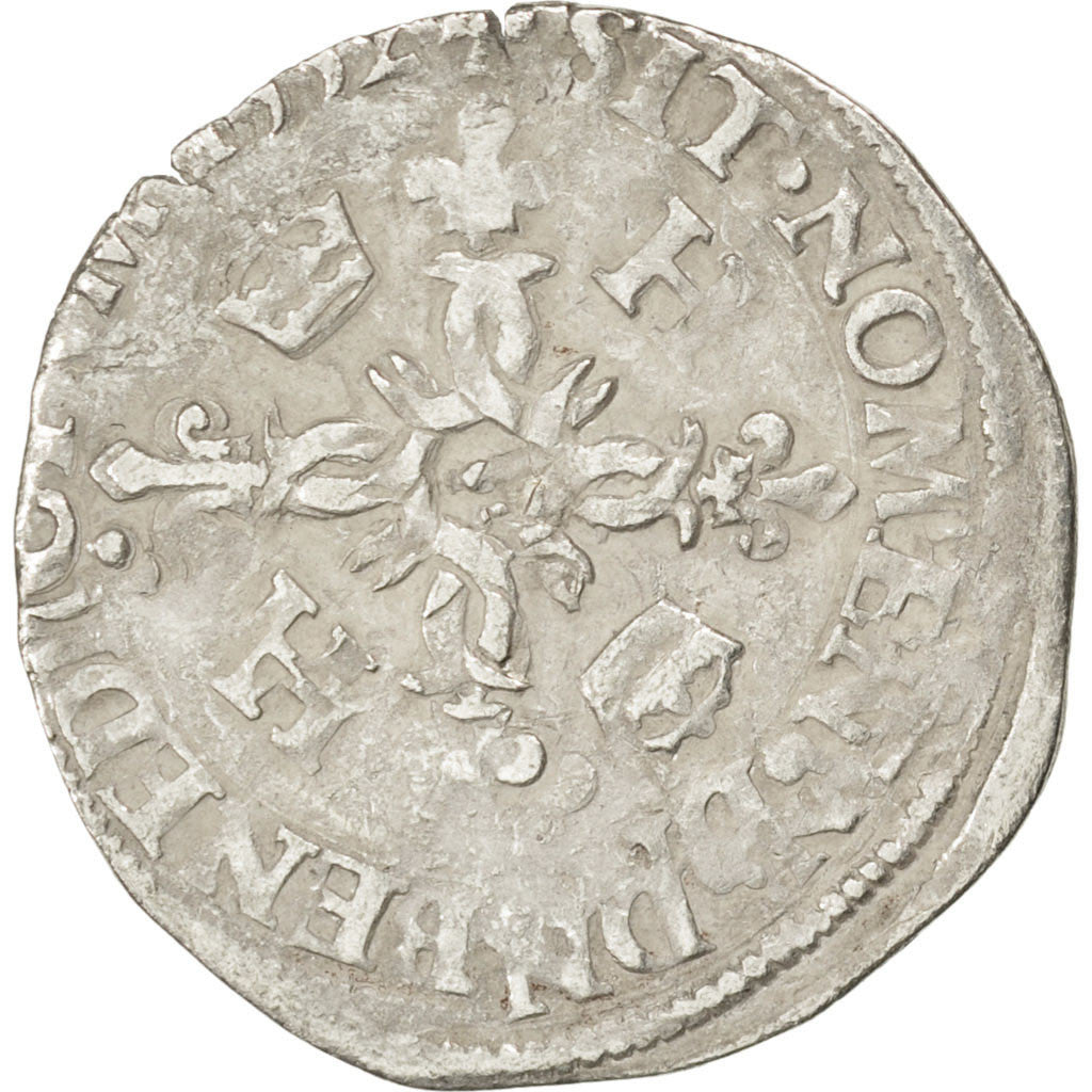 Henri II, Douzain aux croissants 1552 Paris, Sombart 4380