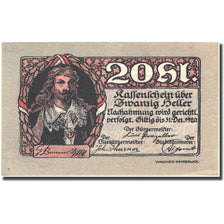 Banknote, Austria, Rattenberg, 20 Heller, personnage, 1920 UNC(60-62) FS 821 I