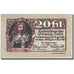 Banknote, Austria, Rattenberg, 20 Heller, personnage, 1920 UNC(60-62) FS 821 I