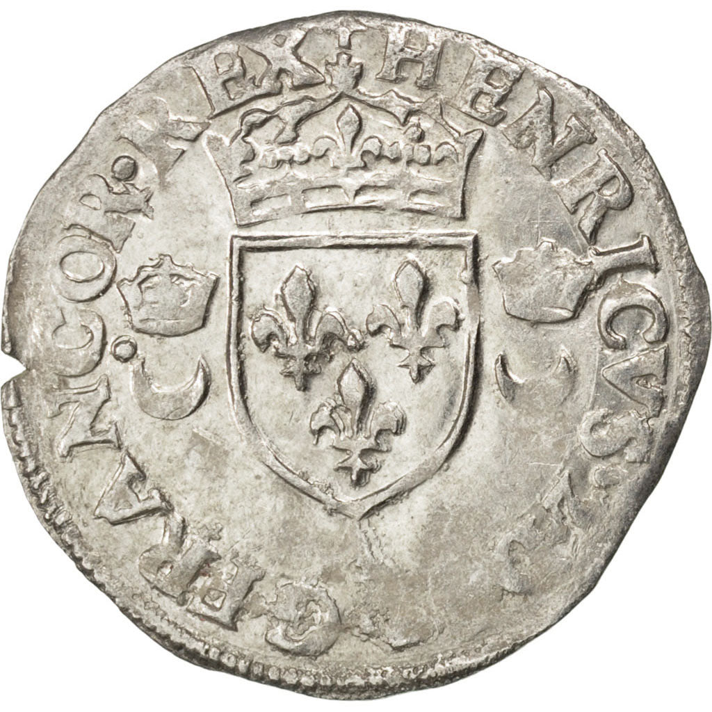 Monnaie, France, Douzain, 1552, Paris, TTB+, Billon, Sombart:4380