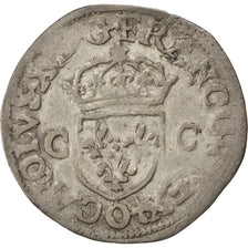Charles X, Roi De La Ligue, Douzain aux 2 C 1593 Riom, Sombart 4414