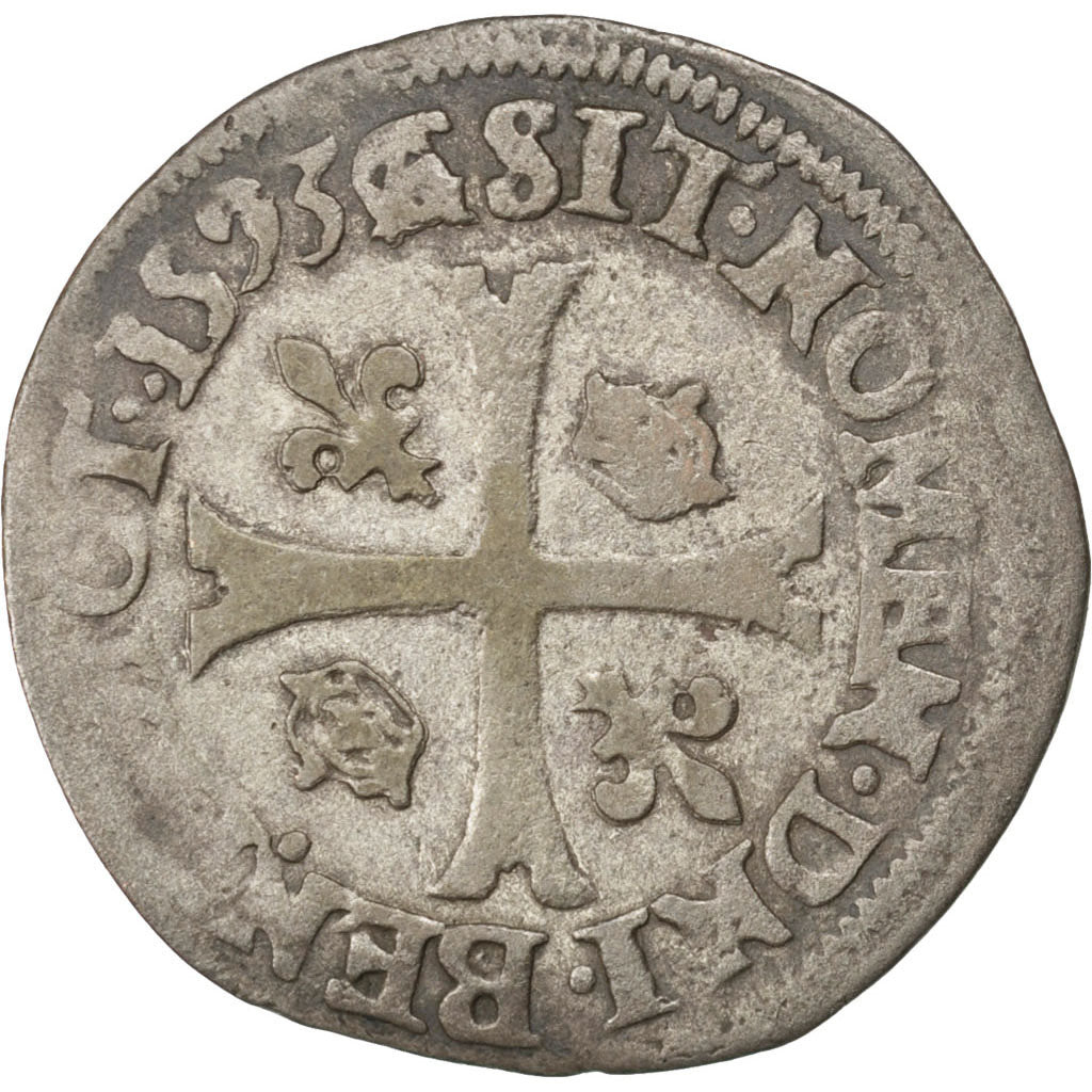 Charles X, Roi De La Ligue, Douzain aux 2 C 1593 Riom, Sombart 4414