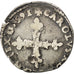 FRANCE, 1/8 Ecu, 1591, Rouen, VF(20-25), Silver, Sombart #4672, 4.55
