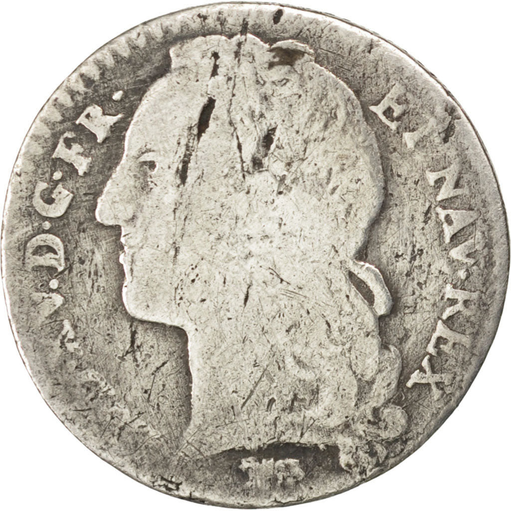 FRANCE, 1/10 Écu au bandeau, 12 Sols, 1/10 ECU, 1749, Paris, KM #511.1, ...