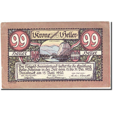 Billet, Autriche, Innsbruck, 99 Heller, Blason 1920-12-31, TTB, Mehl:FS 412Ia