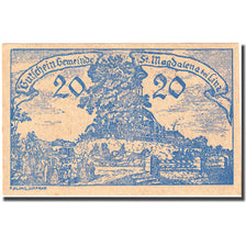 Banconote, Austria, St Magdalena, 20 Heller village 1920-12-31 SPL Mehl: FS 906a