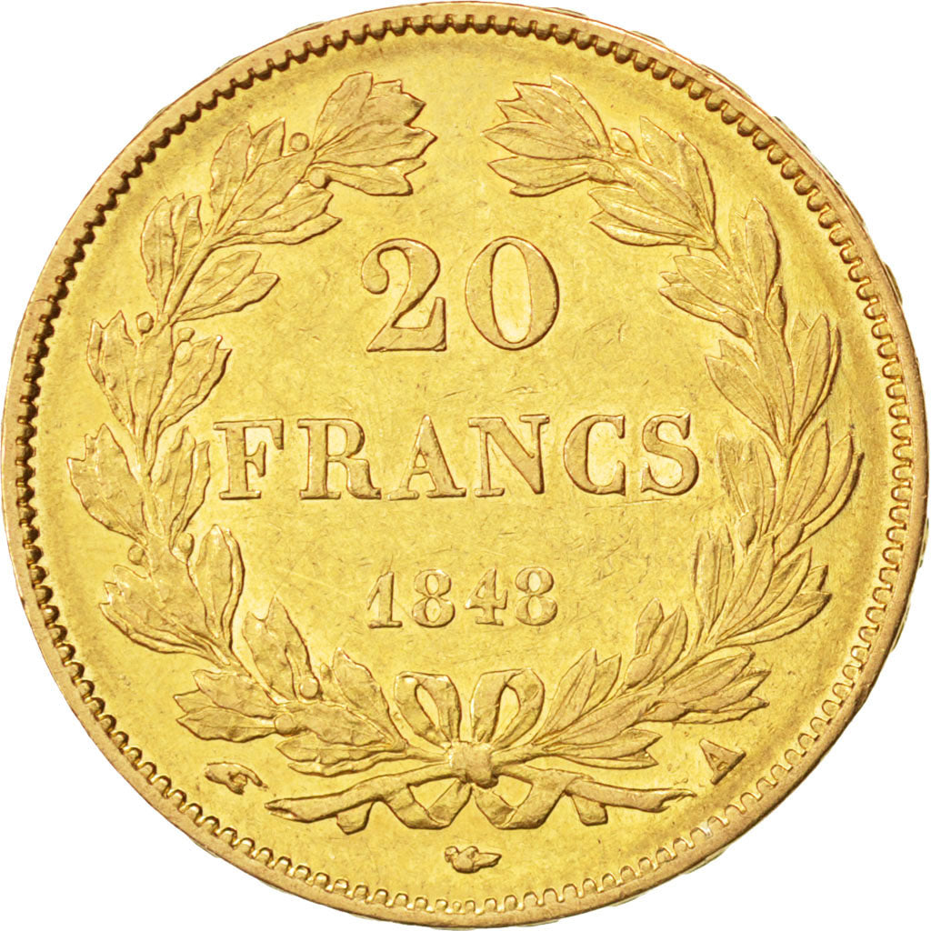 Louis Philippe Ier, 20 Francs or Tête Laurée, KM 750.1
