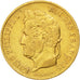FRANCE, Louis-Philippe, 40 Francs, 1833, Paris, KM #747.1, EF(40-45), Gold,...