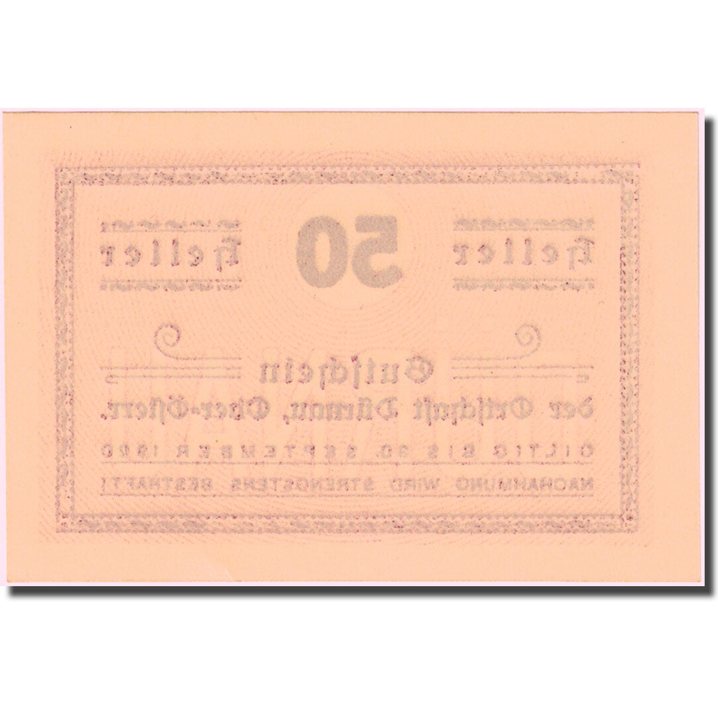 Geldschein, Österreich, Durnau, 50 Heller, valeur faciale, 1920 UNZ Mehl:FS 137b