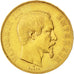 FRANCE, Napoléon III, 50 Francs, 1855, Paris, KM #785.1, EF(40-45), Gold, Gadour