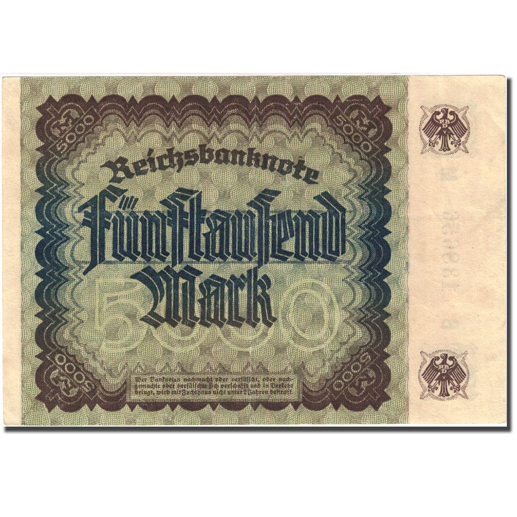 Banknote, Germany, 5000 Mark, 1922, 1922-12-02, KM:81a, AU(50-53)