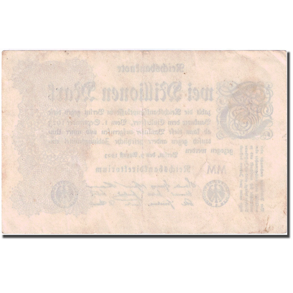 Banknote, Germany, 2 Millionen Mark, 1923, 1923-08-09, KM:104a, EF(40-45)
