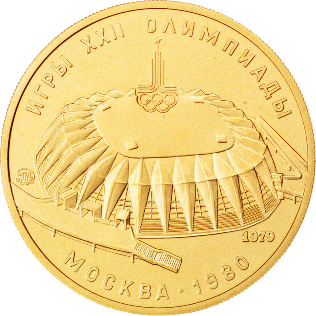 RUSSIA, 100 Roubles, 1979, Moscow, KM #174, graded, PCGS, , Gold, 17.28