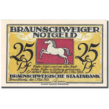 Banknote, Germany, Brauns, 25 Pfennig, ecole, 1921 UNC(63) Mehl:155.4d