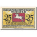 Banknote, Germany, Brauns, 25 Pfennig, ecole, 1921 UNC(63) Mehl:155.4d