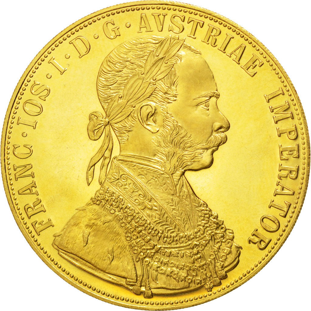 AUSTRIA, 4 Ducat, 1915, Vienne, KM #2276, MS(63), Gold, 13.97