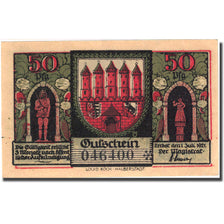 Banknote, Germany, Zerbst, 50 Pfennig, château, 1921 UNC(60-62) Mehl:1469.2a