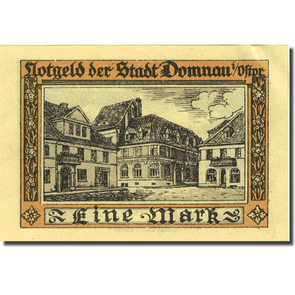 Banknote, Germany, Domnau, 1 Mark, château, 1921 UNC(60-62) Mehl:280.1