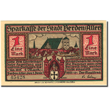 Banknote, Germany, Verden, 1 Mark, personnage 3, 1921 UNC(63) Mehl:1360.1