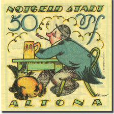 Banknote, Germany, Altona, 50 Pfennig, personnage 2, 1921 UNC(63) Mehl:30.2