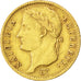 FRANCE, Napoléon I, 20 Francs, 1813, Paris, KM #695.1, EF(40-45), Gold, Gadoury 