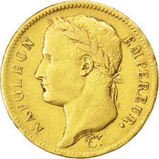 FRANCE, Napoléon I, 40 Francs, 1811, Paris, KM #696.1, EF(40-45), Gold, Gadoury 