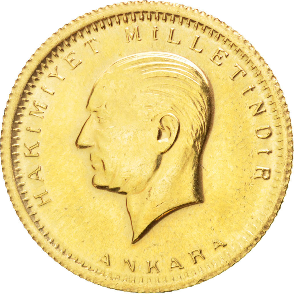 TURKEY, 100 Kurush, 2003, Ankara, KM #855, MS(63), Gold, 7.20