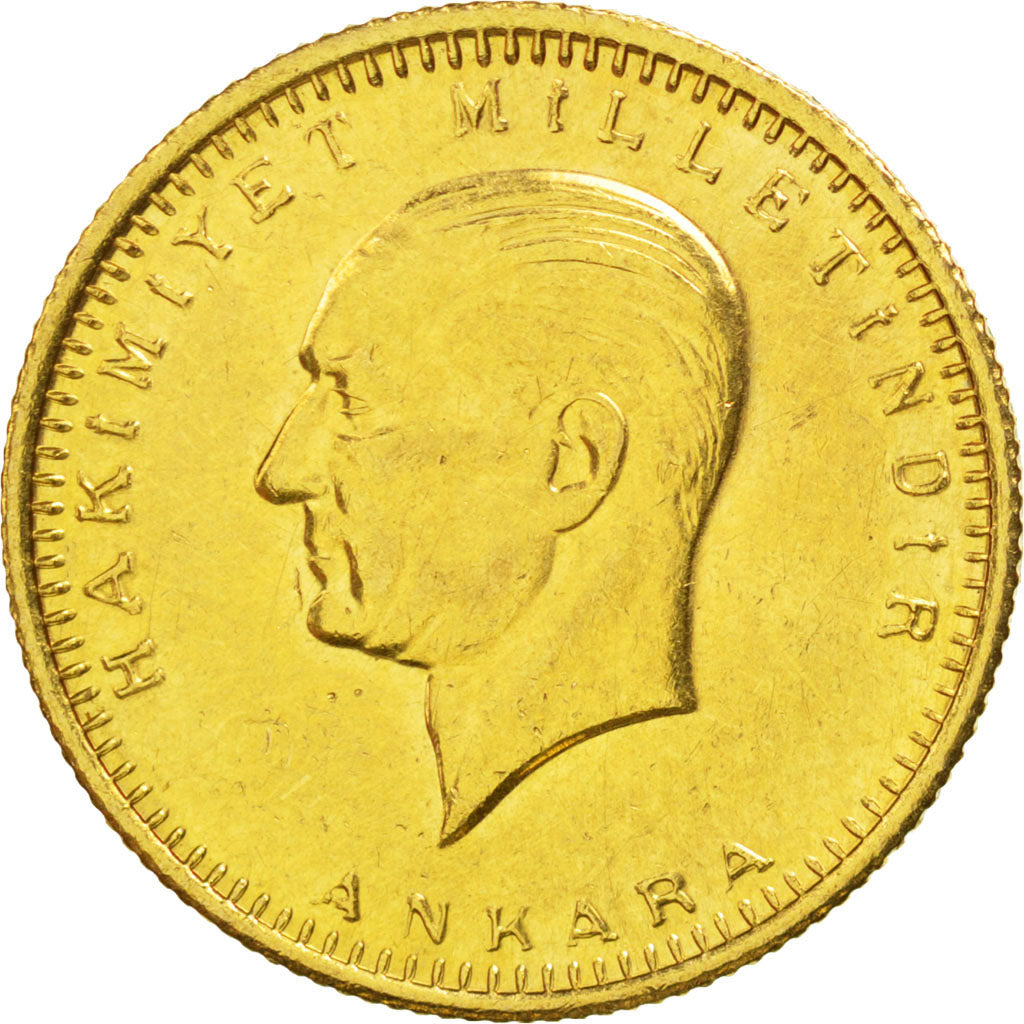 TURKEY, 100 Kurush, 1986, Ankara, KM #855, MS(63), Gold, 7.15