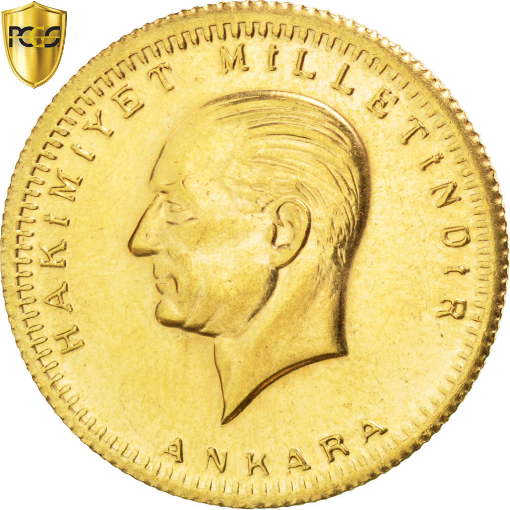 Turkey, 100 Kurush, 2005, Ankara, Gold, KM:855, PCGS MS63
