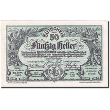 Banknote, Austria, Haunoldstein, 50 Heller, village, 1920 UNC(60-62) Mehl:FS 356