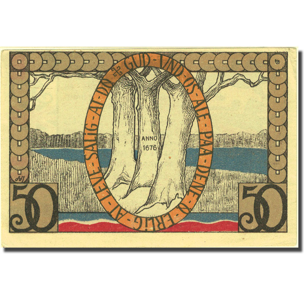Banknote, Germany, Augustenburg, 50 Pfennig, Blason, 1920 AU(55-58) Mehl:54.1a