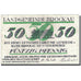 Banknote, Germany, Brockau, 50 Pfennig, roue, 1920 VF(20-25) Mehl:189.1b